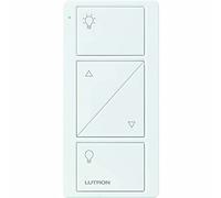 Lutron Pico Remote for Caseta Smart Dimmer Switch, 2-Button Control with Raise and Lower, For Table Top or Wallmount Use, PJ2-2BRL-GWH-L01, White
