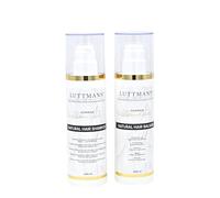 LUTTMANN® Natural Hair Shampoo + Natural Hair Balsam Set 200 ml each - Intensive care for human hair wigs, hairpieces and extensions