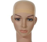 LUTTMANN Wig Cap Nylon Cap Lace Base Cover in Natural Beige (Pack of 2)