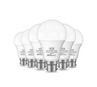 LUTW B22 Led Light Bulbs Bayonet, 60W Equivalent, Cool White 6500K, 9W 900lm LED Bulbs, BC GLS Energy Saving Light Bulbs, Non-dimmable, Pack of 6