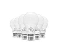 LUTW Bayonet Light Bulb, 60W Equivalent, Neutral White 4000K, 9W 900LM B22 LED Bulbs, BC A60 GLS Energy Saving LED Light Bulbs, Non-dimmable, Pack of 6