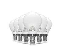 LUTW E14 Golf Ball LED Light Bulbs, 5W(Equivalent to 40W) Small Edison Screw G45 Bulb, Cool White 6500k Energy Saving SES Bulb, 480 Lumens Non-Dimmable, Pack of 6