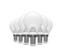 LUTW E14 Golf Ball LED Light Bulbs, 5W(Equivalent to 40W) Small Edison Screw G45 Bulb, Warm White 3000k Energy Saving SES Bulb, 480 Lumens Non-Dimmable, Pack of 6