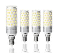 LUTW E14 LED Light Bulb Cool White 6000K, 10W Small Edison Screw Bulb E14 Equivalent 130W Incandescent, 1510LM Super Bright LED Corn Light Bulb for Home Lighting, Non-Dimmable, Pack of 4