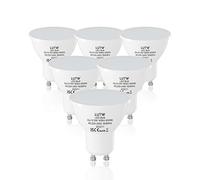 LUTW GU10 LED Bulbs Cool White, 5w Equivalent to 40W Halogen Spotlight Bulb, Non-dimmable Energy Saving Light Bulbs AC220-240V 6500K 505Lm 120° Wide Beam Angle, Pack of 6