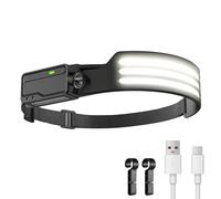 LUTW LED Sensor Control Head Torch, Rechargeable Headlamp Battery Powered 1200mAh, IPX4 Waterproof Motion Headlight for Running Hiking Camping 1P