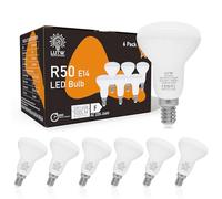 LUTW R50 E14 LED Light Bulb, 5W Reflector Small Screw in Light Bulb, 40W Equivalent, 500LM E14 LED Bulbs Warm White 3000K, SES LED Spotlight Bulbs Screw Fitting, 120° Wide Angle, Non-dimmable, 6 Pack