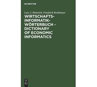 Lutz J Heinrich Wirtschaftsinformatik-Wörterbuch - Dictio (Hardback) (US IMPORT)
