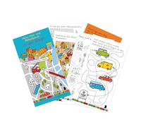 Lutz Mauder Puzzle Block Set of 2 - In Road Traffic & In the City (48 Pages Each) - Promotes Concentration, Motor Skills & Traffic Understanding Children - SUKU Design