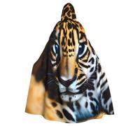 LUUBVV Cute Baby Jaguar 1 Print Hooded Capes Cosplay Halloween Carnivals | 185cm Robe Cloak Festivals Indoor Outdoor Costume Party Unisex