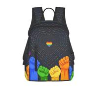 LUUBVV Love Is Love Print Shoulder Bag Daypack Everyday Backpack | Travel Casual Unisex Work Hiking Outdoor Women And Maneveryday Sports Everyday