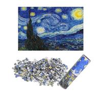 LUUFAN 1000 Piece Mini Jigsaw Puzzle for Adults, Difficult Challenges Educational Toys Family Intelligent Game 15 x 10 inches (Starry Night)