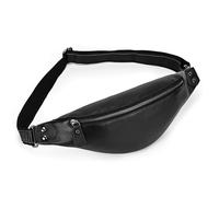 LUUFAN Genuine Leather Waist Bag for Men and Women, Outdoor Messenger Shoulder Crossbody Belt Bag for Sport Climbing Hiking Running Travel and Daily Use