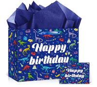 LUUFILx Dinosaur Happy Birthday Gift Bag