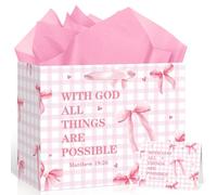 LUUFILx With God All Things Are Possible Gift Bag for Her