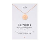 LUUK LIFESTYLE Adjustable Deer Coin pendant necklace, 50cm es sturdy thin chain, waterproof, tarnish-free, Small gift ideas for women friend daughter, dainty, trendy, casual, aesthetic, rose gold