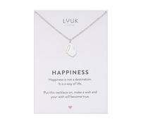 LUUK LIFESTYLE Adjustable Lemon|Lime pendant, 14k Silver plated necklace, HAPPINESS Gift Card, 50cm adjustable, waterproof, non-tarnish, gifts for women, holiday, dainty, tropical, coastal aesthetic