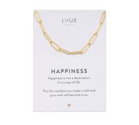 LUUK LIFESTYLE Dainty Spear point|Arrow pendant necklace, Small gift ideas, 14K gold plated stainless steel, tarnish-free, gifting season, dainty trendy modern minimal (HAPPINESS Gift Card)