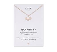 LUUK LIFESTYLE Modern pendant necklaces for women, Small Gift Ideas, Saturn|Ballet|Boat|Sport|Geometric Shapes etc, Stainless steel 14K silver plated, with HAPPINESS Card, Silver|Gold|Rose Gold
