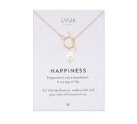 LUUK LIFESTYLE Necklace for women I girls with single pearl I pearl pendant, classy and sophisticated look, special occasion, bridesmaid, prom, rosé