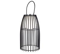 LUUK LIFESTYLE Outdoor LED Lantern Design, Indoor Lighting, Camping lamp, Eco-Design, Adjustable Brightness 3 Positions, Rechargeable Battery, USB, Terrace, IP44, Balcony, Living Room, matt Black