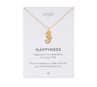 LUUK LIFESTYLE Stainless steel cute pendant necklaces, Butterfly|Heart|Cupcake|Cloud|Palm Tree etc, Gift ideas for Her with HAPPINESS Card, 50cm adjustable, waterproof, Silver|Gold|Rose Gold