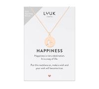 LUUK LIFESTYLE Trendy Necklace with bird pendant for her, 925 Sterling Silver, chic and trendy jewellery present for women, 19”, Valentine's Day gift, birthday, girlfriend and fiancée, rosé gold