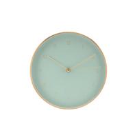 LUUK LIFESTYLE Wall Clock, Silent Quartz Movement, Non Ticking, Modern Minimalist Design, for Living Room, Kitchen, Bedroom, Office, Classroom, Housewarming Gift, 24.8 cm / 10 inch, Mint Green Gold