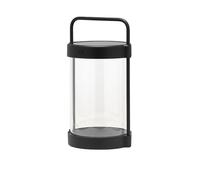 LUUK Studio LED Lantern, Table lamp for Living Room, Dining, Desk, Solar & USB-C Rechargeable, Portable & Compact, Dimmable Warm Light, Waterproof for Outdoor Use, Garden, Balcony, Patio, Matt Black