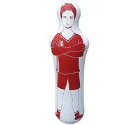 LuukUP 160CM Football Training Inflatable Dummy-Football Training Goal Goalkeeper Stand Tumbler-Tumbler Air Mannequin Defender Wall For Adult Children-For Dribbling Wall Passing Drills (Red)