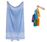 Luum® Large 100 x 200 cm Hammam Towel, 100% Cotton, Sky Blue
