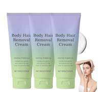 Luuma Hair Removal Cream, Luuma Facial Hair Remover, Gentle and Painless Facial Hairs Remover, Cleansing Soothing, Moisturizing Hydration, Without The Stubbles and Enjoy Irritation, 100g (3PC)