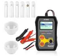 luumeiy Fuel Injector Tester Cleaner Kit Pro with Short Circuit Protection, Dual Voltage 5V/12V for Auto/Moto DIY Injector Tester Cleaning Tools with 5 Modes, 6 Size Cleaning Adapters