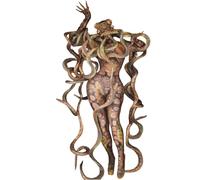 LuuMingCM Halloween Party Terrible Octopus Monster Cosplay Costumes Tentacle Jumpsuit Adult Role Playing Dancer Bodysuit for Women Men (Women Style, One Size)