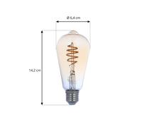 LUUMR Smart LED bulb E27 ST64 Amber 4.9W Tuya WiFi