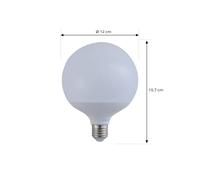 LUUMR Smart LED, E27, G125, 9W, RGB, Tuya, WiFi, matt, CCT