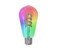LUUMR Smart LED, E27, ST64, 4W, RGB, Tuya, WiFi, clear, CCT