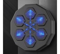 LuusMm Electronic Boxing Training Target, Music Boxing Target, with Boxing Gloves, LED Lights, Music Machine. Rechargeable Wall-Mounted Practice Boxing Equipment