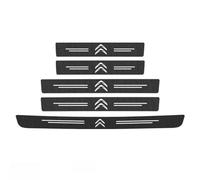 LUUXWPFZ 5 Pcs Car Door Sill Protector, for Citroen DS3 DS4 DS5 DS6 DS7 DS9 Scratch Resistant Carbon Fiber Car Kick Plates Sticker Automobile,C