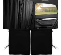 LUUXWPFZ Car Divider Curtains, for Renault Trafic 3 Phase 3 2021-2025, Privacy Sun Shade Vehicle Partition Blinds Cab Separation Screen Rear Seat Interior Drape,2Pcs(Rear)
