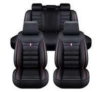 LUUXWPFZ Car Seat Covers Full Set, for Nissan Rogue Sentra Serena Kicks Leaf Navara Premium Waterproof Luxury Leather Breathable Durable Interior Protectors Cushion Set,A
