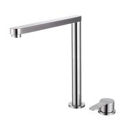 LUUYYI Compact Kitchen Sink Wrench Foldable Brushed Water Mixer Space Saving Design Perfect for Window Installation, Ideal for Mobile Homes and Small Kitchens