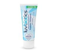 Luv Biotics Oral Probiotic Toothpaste Fluoride Free - Fresh Breath & Oral Microbiome Support with Aloe Vera & Xylitol, SLS Free, Vegan - 75ml