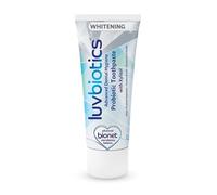 Luv Biotics Probiotic Whitening Toothpaste - Xylitol & Aloe Vera for Fresh Breath, Halitosis, Cavity Protection, Gum Health & Microbiome Balance, SLS Free, Anti-Plaque Toothpaste, No Parabens, 75ml