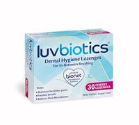 Luv Biotics Sugar Free Cherry Lozenges with Oral Probiotics, Xylitol & Aloe Vera for Bad Breath, Halitosis, Gum Health, Dry Mouth & Oral Care - 30 Lozenges