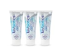 Luv Biotics Whitening Toothpaste with Probiotics, Xylitol and Aloe Vera - 3 x 75ml