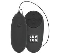 LUV EGG - wearable rechargeable remote-control vibrating egg (black)