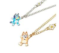 LUV HER Bluey and Bingo BFF Necklace Set, Girls Friendship Gift for Ages 6+