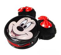 LUV HER Disney Minnie Coin Purse Keychain with Plush Ears - Includes 2 Hair Clips - Girls’ Accessory Set, Great Gift, Party Favor, Ages 3+