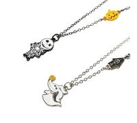 LUV HER Disney Nightmare Before Christmas Bff Necklace Set, Girls Friendship Gift For Ages 3